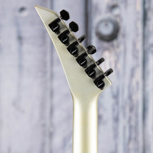 Used Jackson Soloist SL-1 Custom Electric Guitar, 1990, Silver, back headstock