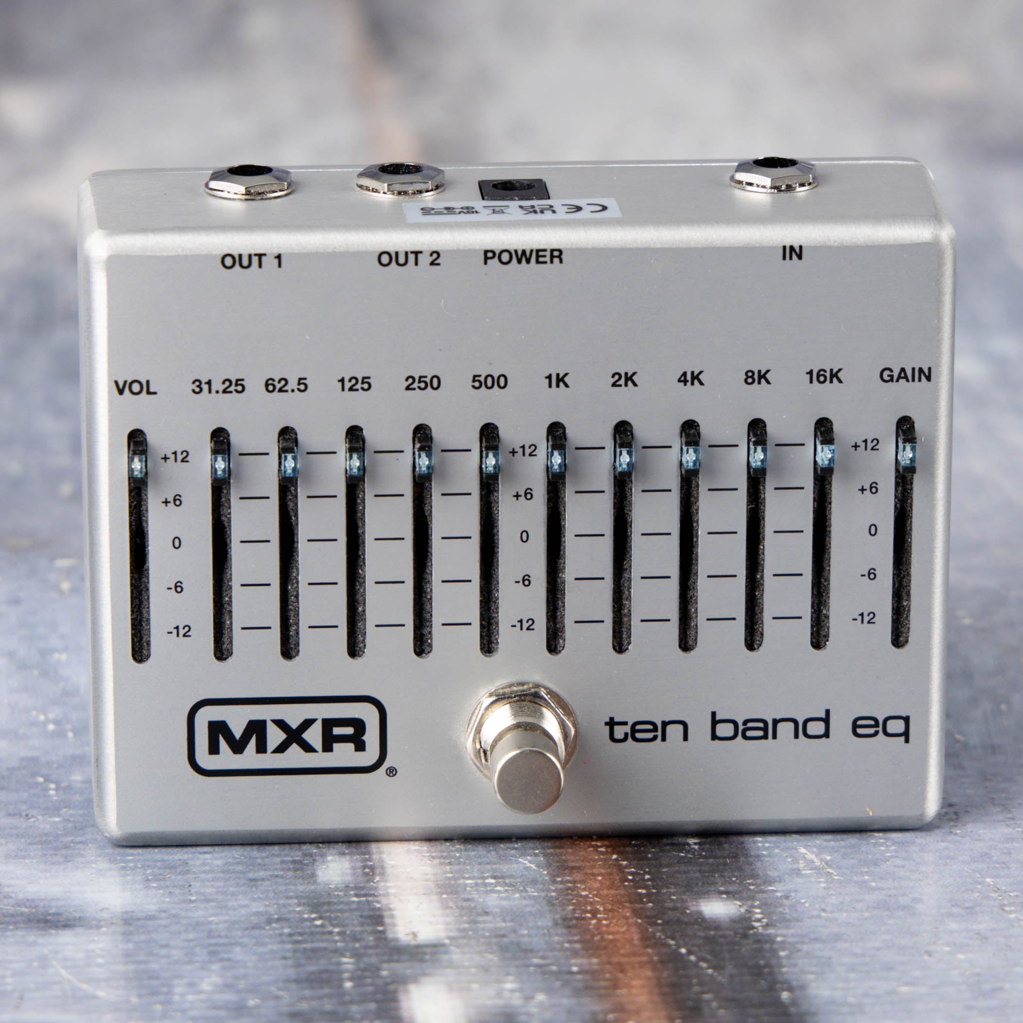 Used MXR M108S Ten Band EQ Effects Pedal, front