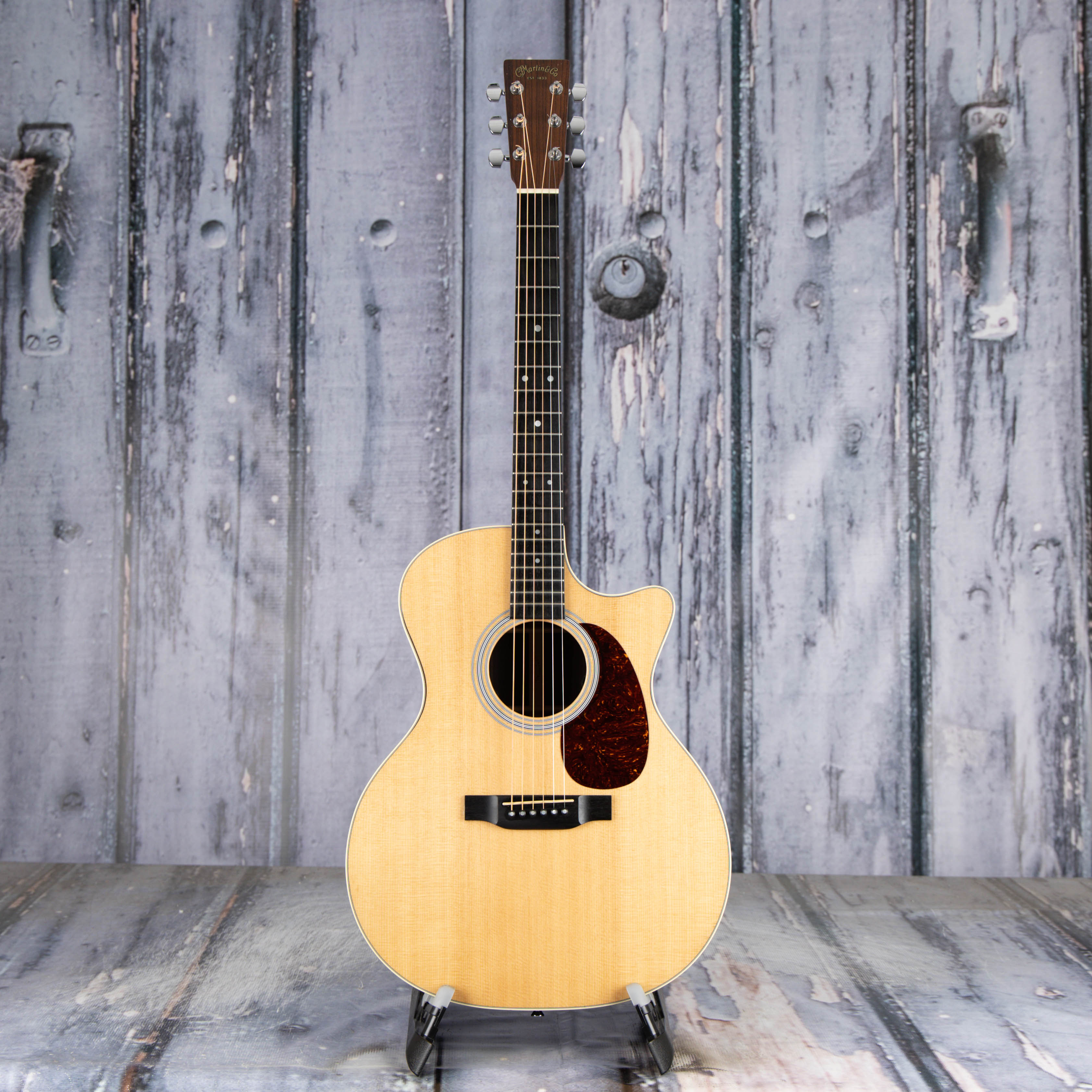 Used Martin GPC Custom Acoustic/Electric Guitar, Natural, front