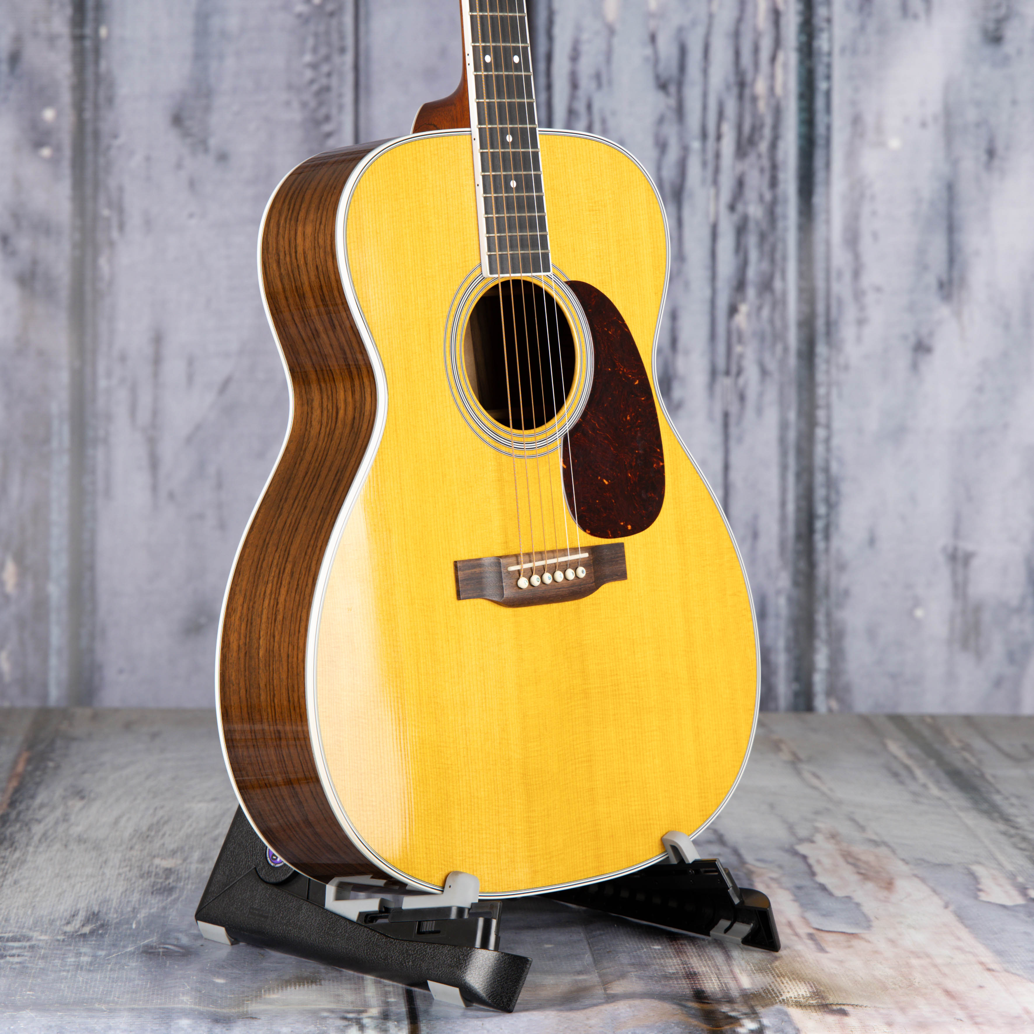 Used Martin M-36 Acoustic Guitar, Natural, angle