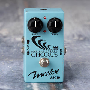 Used Maxon ASC10 Ambient Stereo Chorus Effects Pedal, front