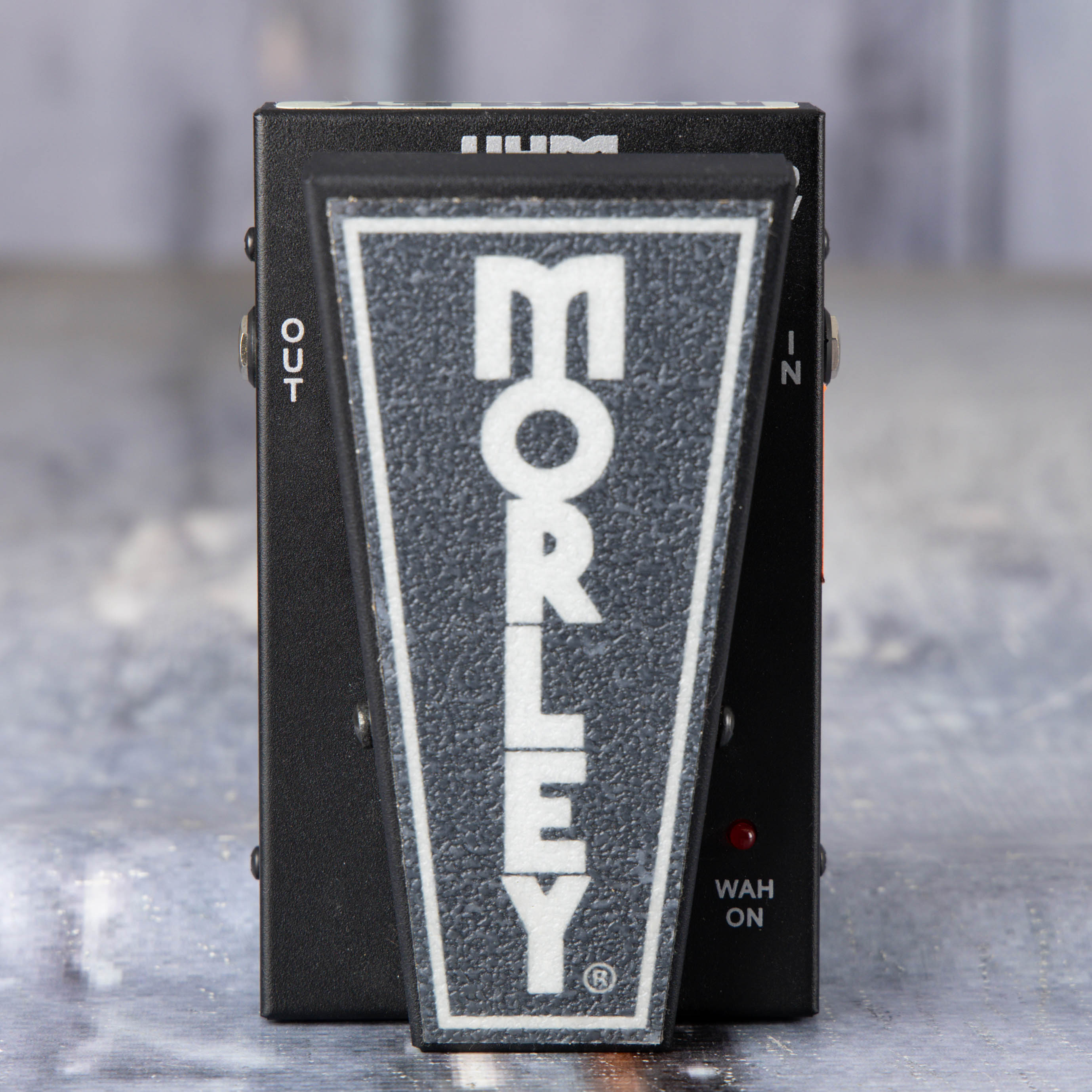 Used Morley 20/20 Classic Switchless Wah Effects Pedal, front closeup