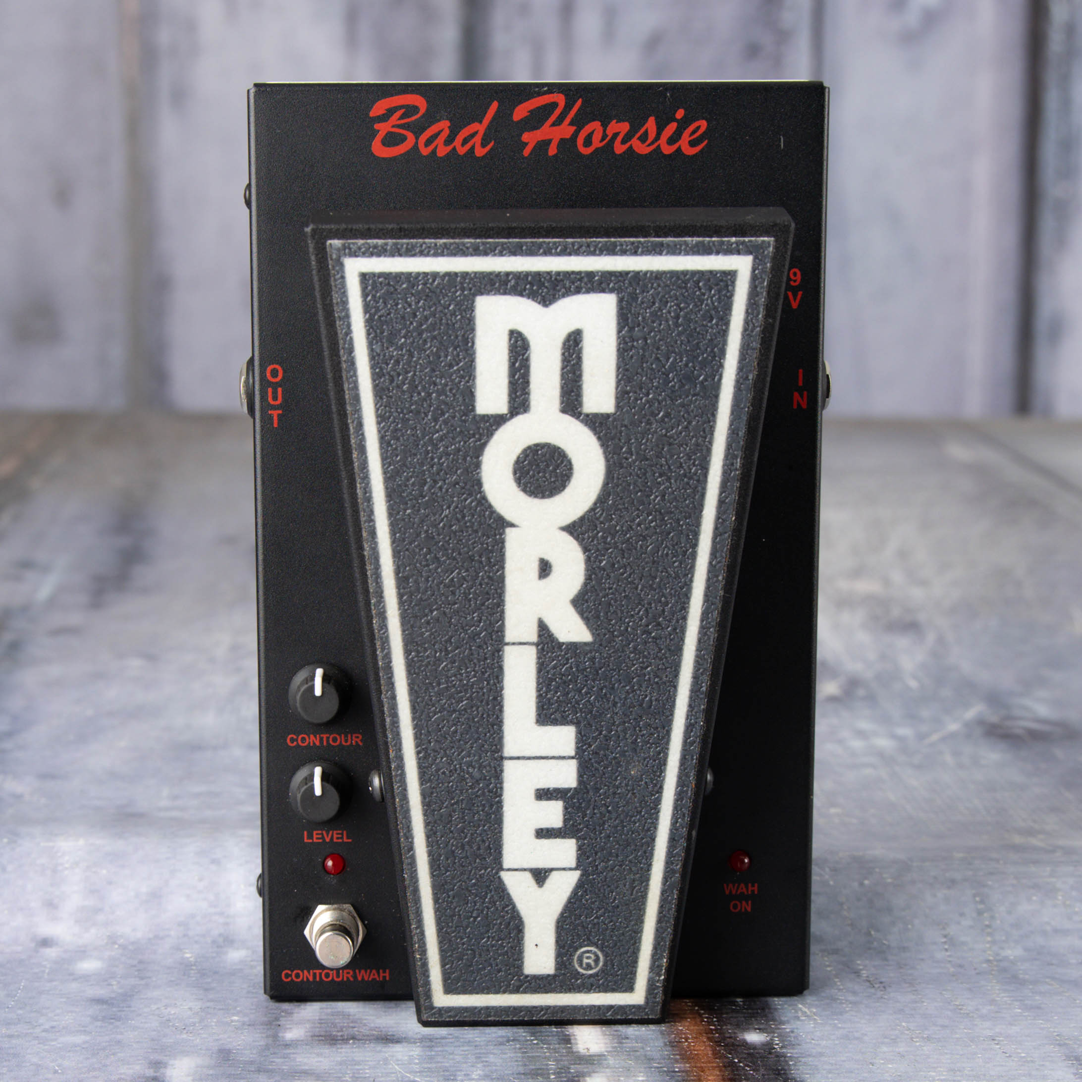 Used Morley Bad Horsie Wah Effects Pedal, front