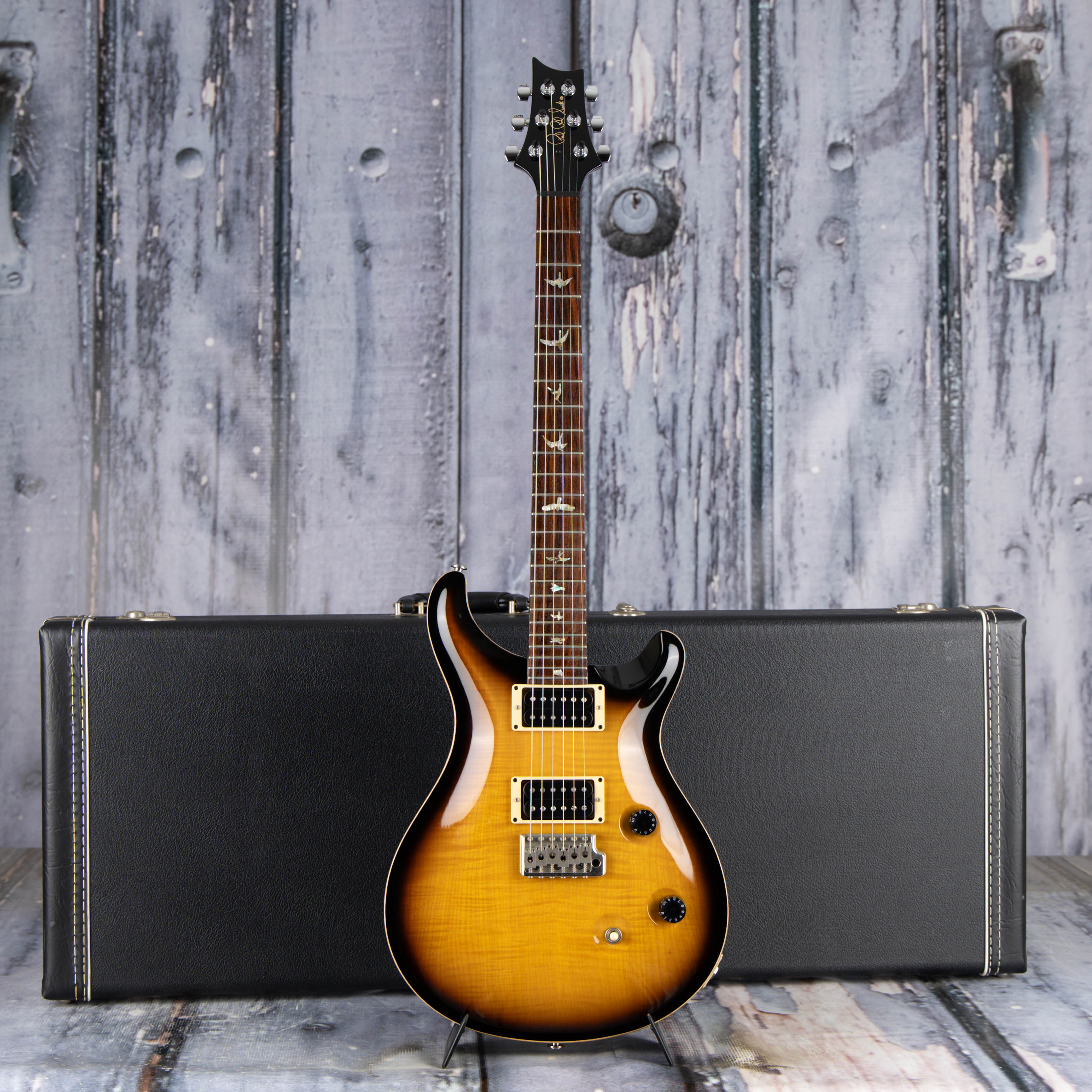 Used Paul Reed Smith Custom 24 Electric Guitar, 2004, Tobacco Sunburst, case