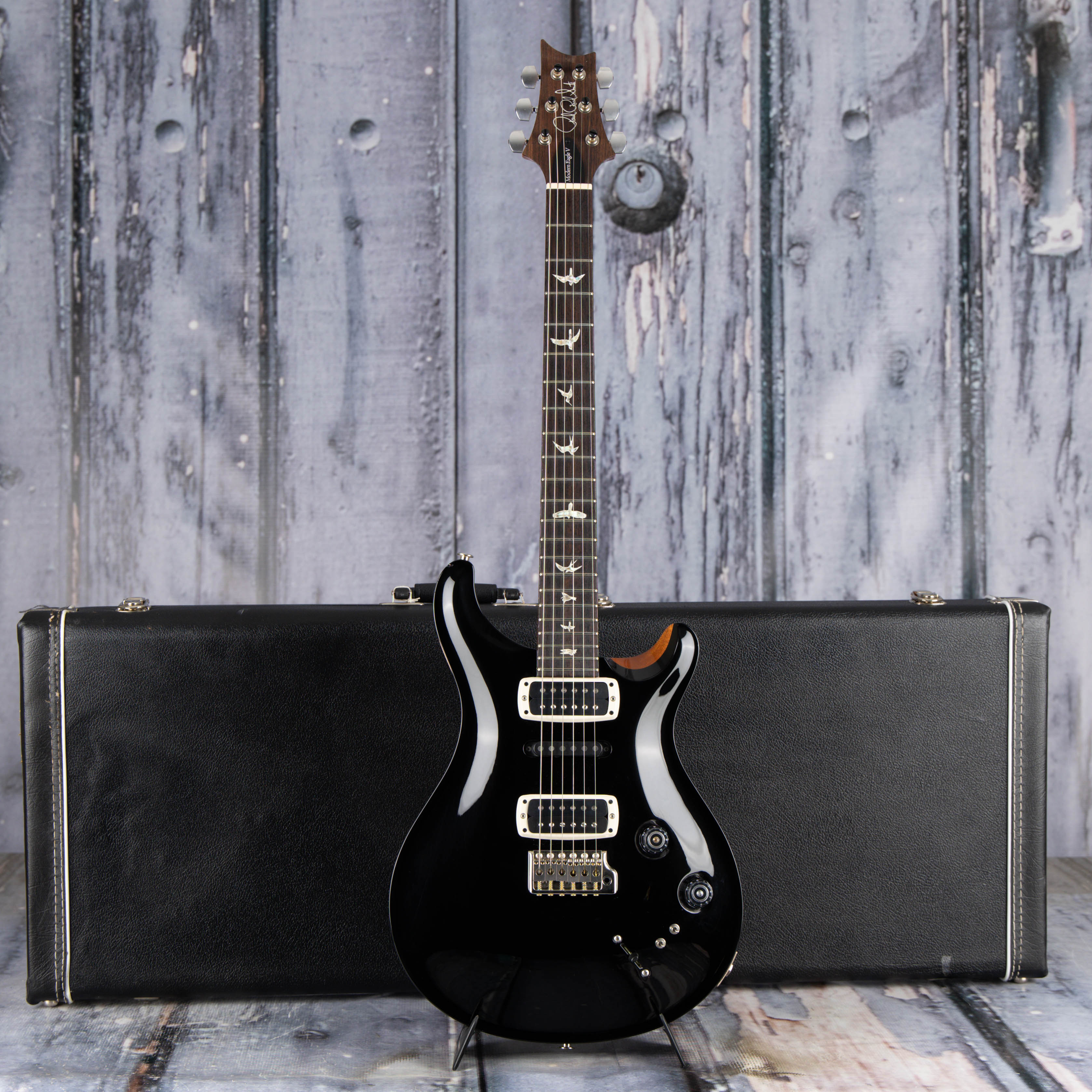 Used Paul Reed Smith Modern Eagle V Electric Guitar, 2023, Black, case