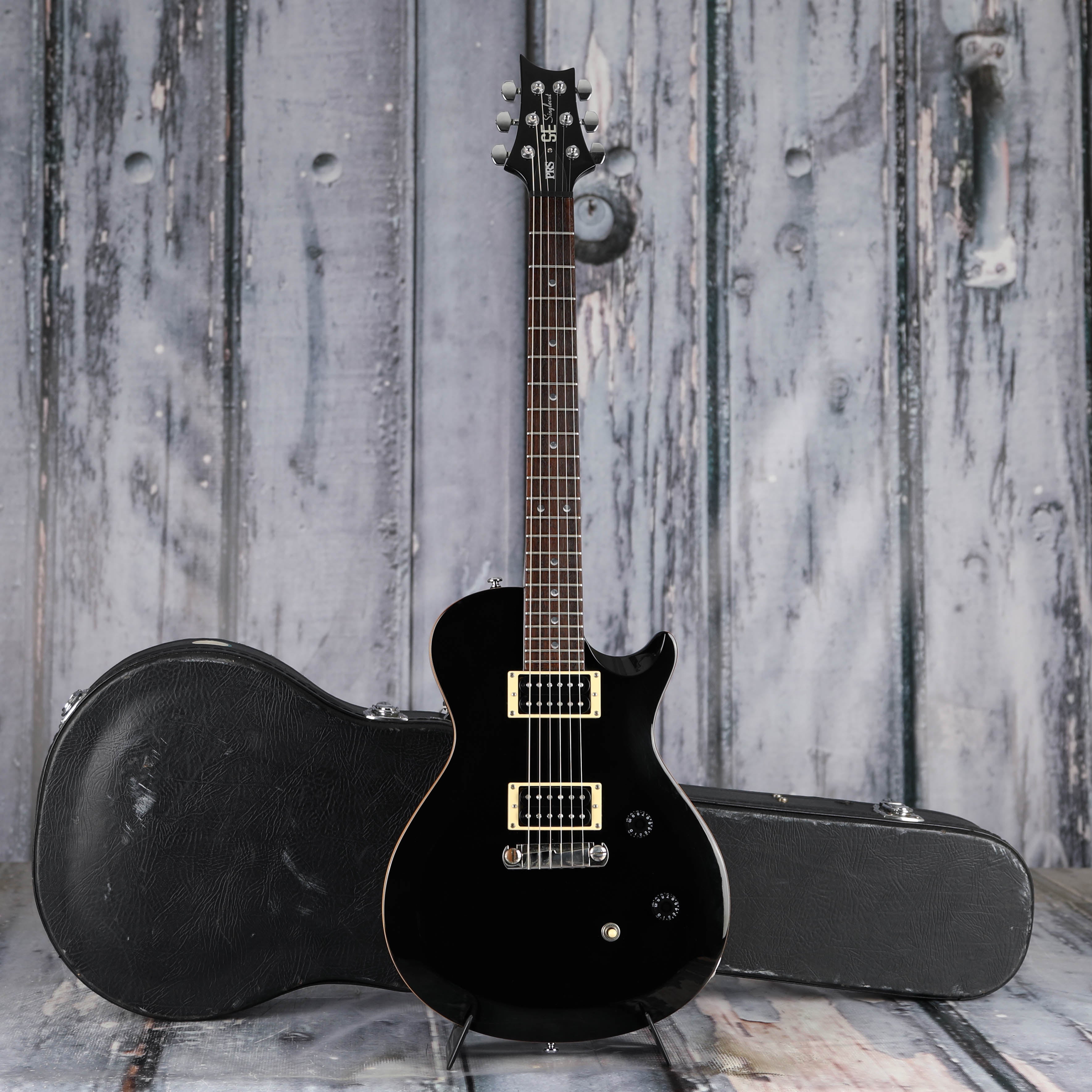 Used Paul Reed Smith SE Singlecut Electric Guitar, 2012, Black, case
