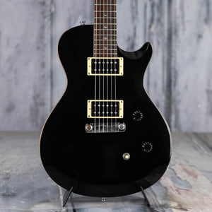 Used Paul Reed Smith SE Singlecut Electric Guitar, 2012, Black, front closeup