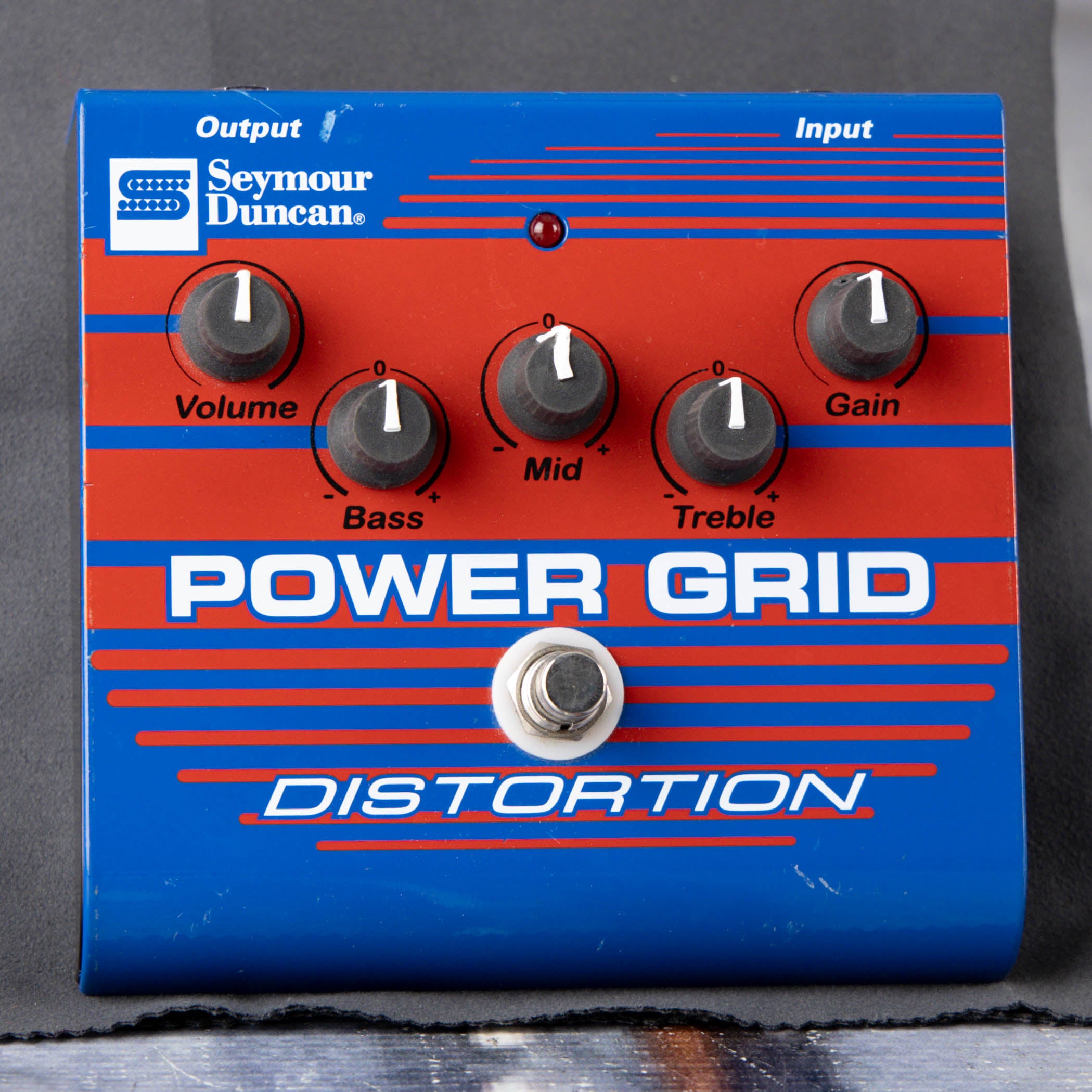 Used Seymour Duncan Power Grid Distortion Effects Pedal, front