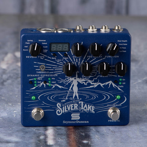Used Seymour Duncan Silver Lake Dynamic Reverb Effects Pedal, front