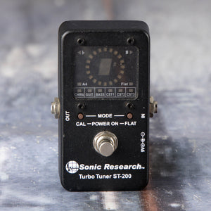 Used Sonic Research Turbo Tuner ST-200 Effects Pedal, front