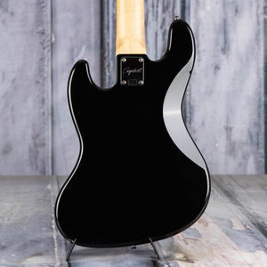Used Squier Affinity Series Jazz Bass V 5-String Electric Bass Guitar, Black, back closeup