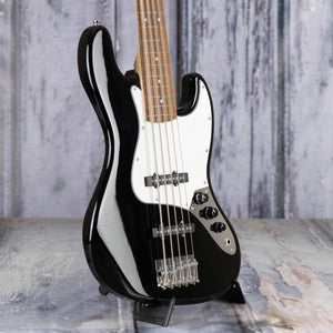 Used Squier Affinity Series Jazz Bass V 5-String Electric Bass Guitar, Black, angle