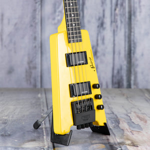 Used Steinberger Spirit XT-2 Standard Bass Guitar, Yellow, angle