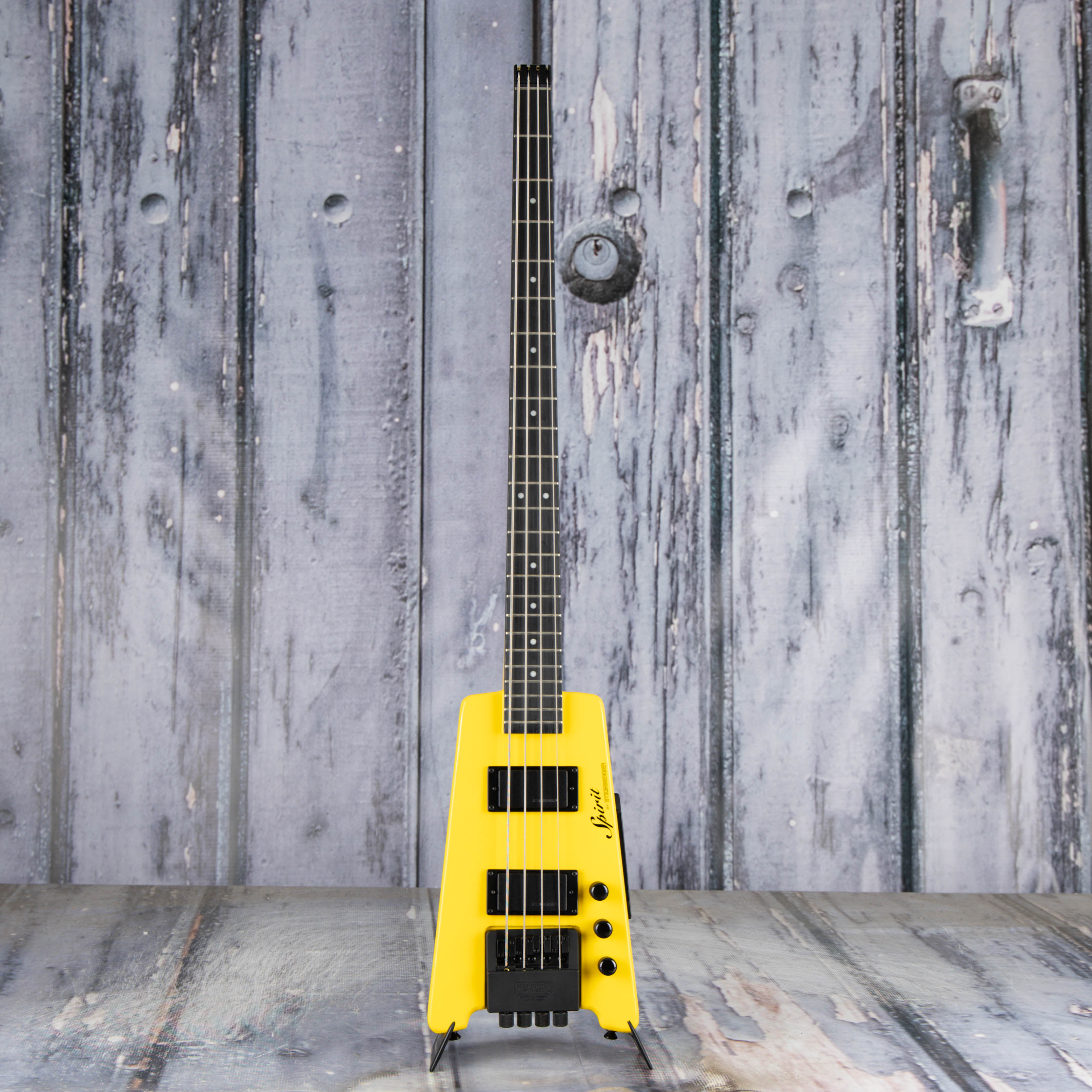 Used Steinberger Spirit XT-2 Standard Bass Guitar, Yellow, front