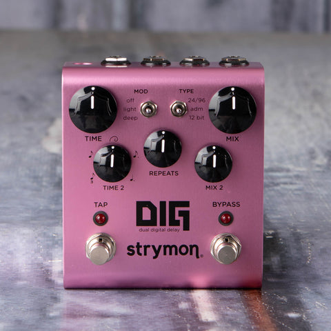Used Strymon Dig Dual Digital Delay Effects Pedal, front