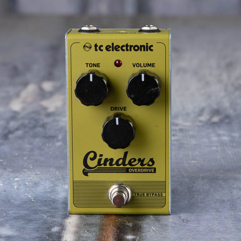 Used TC Electronics Cinders Overdrive Effects Pedal, front