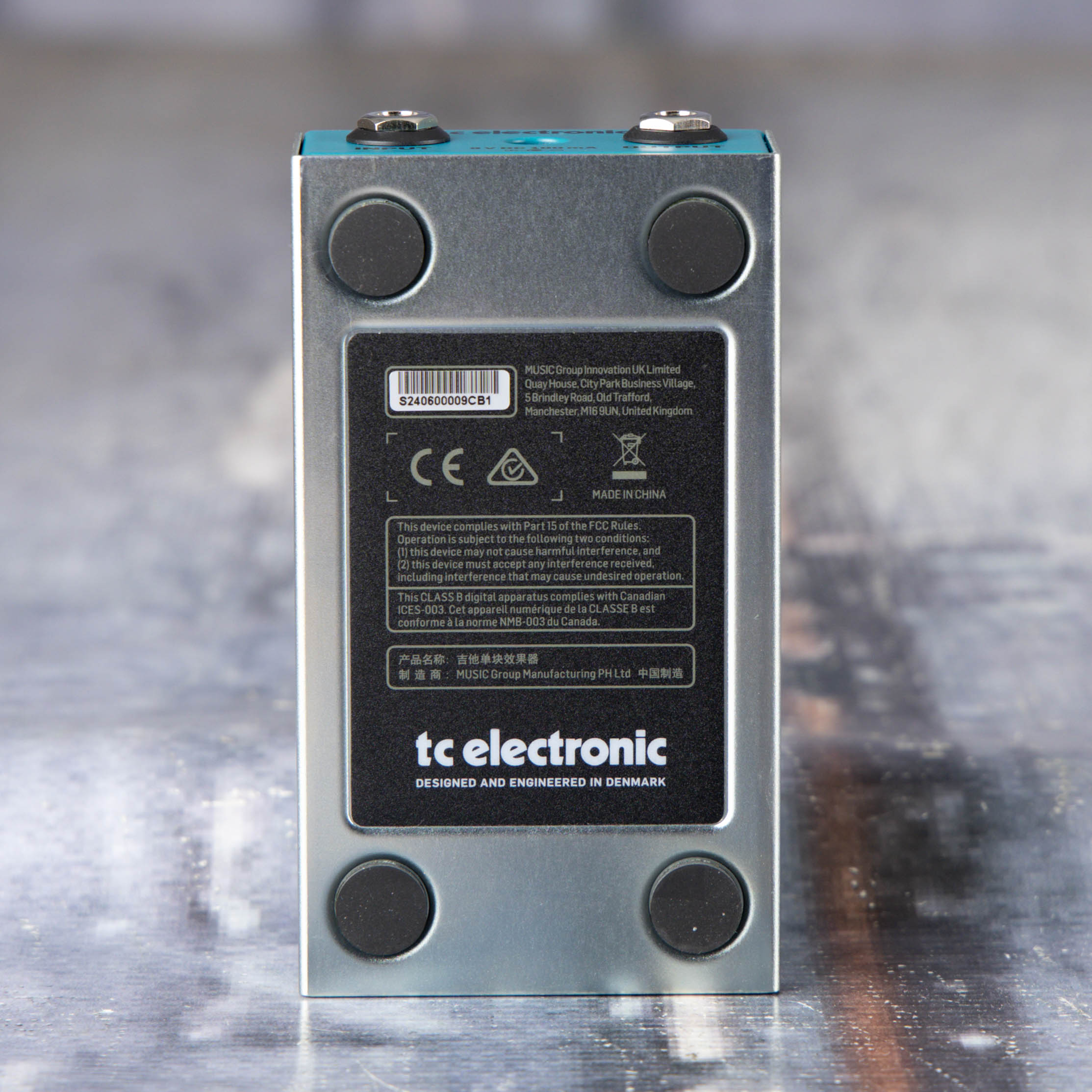 Used TC Electronics Tailspin Vibrato Effects Pedal, back