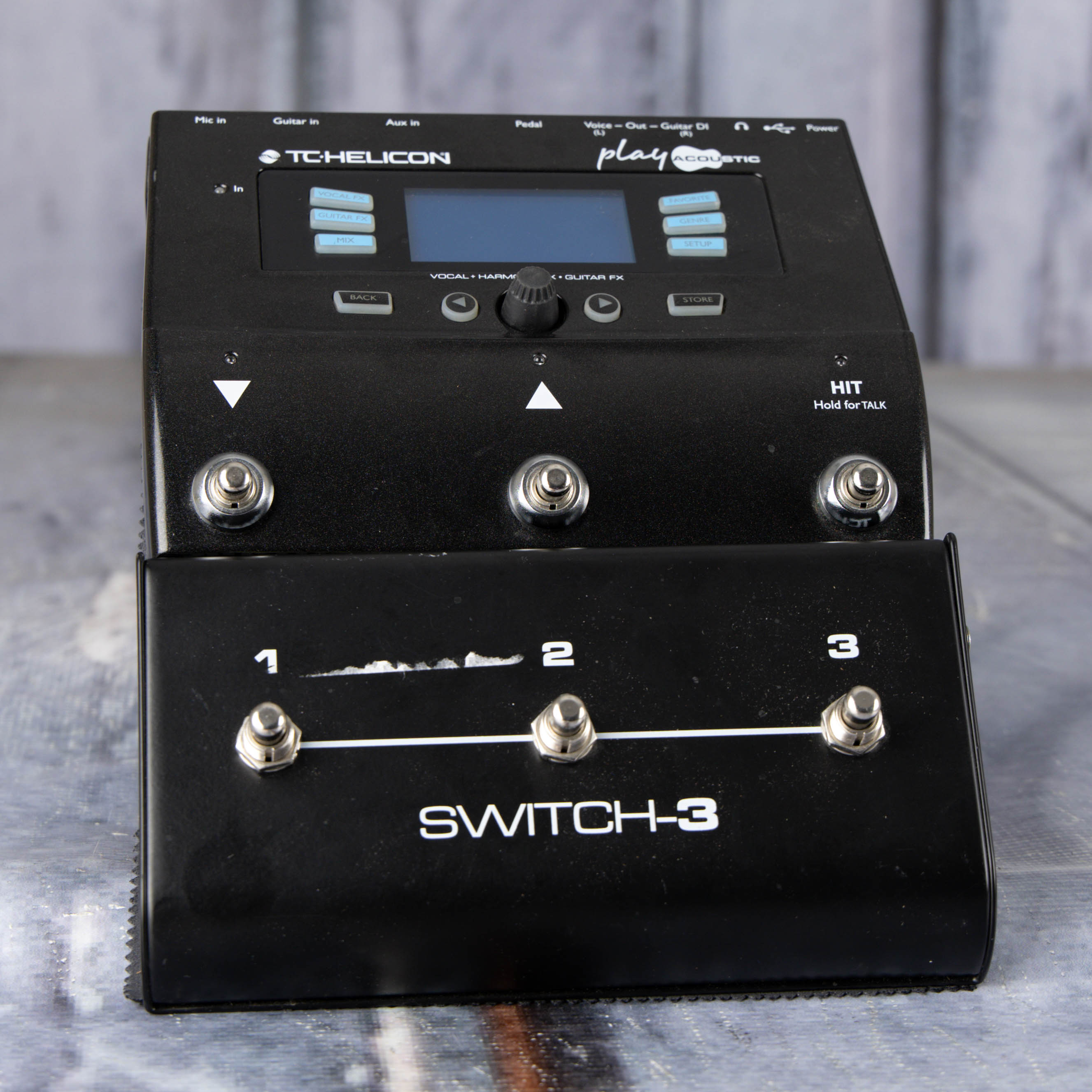 Used TC-Helicon Play Acoustic Effects Pedal, front