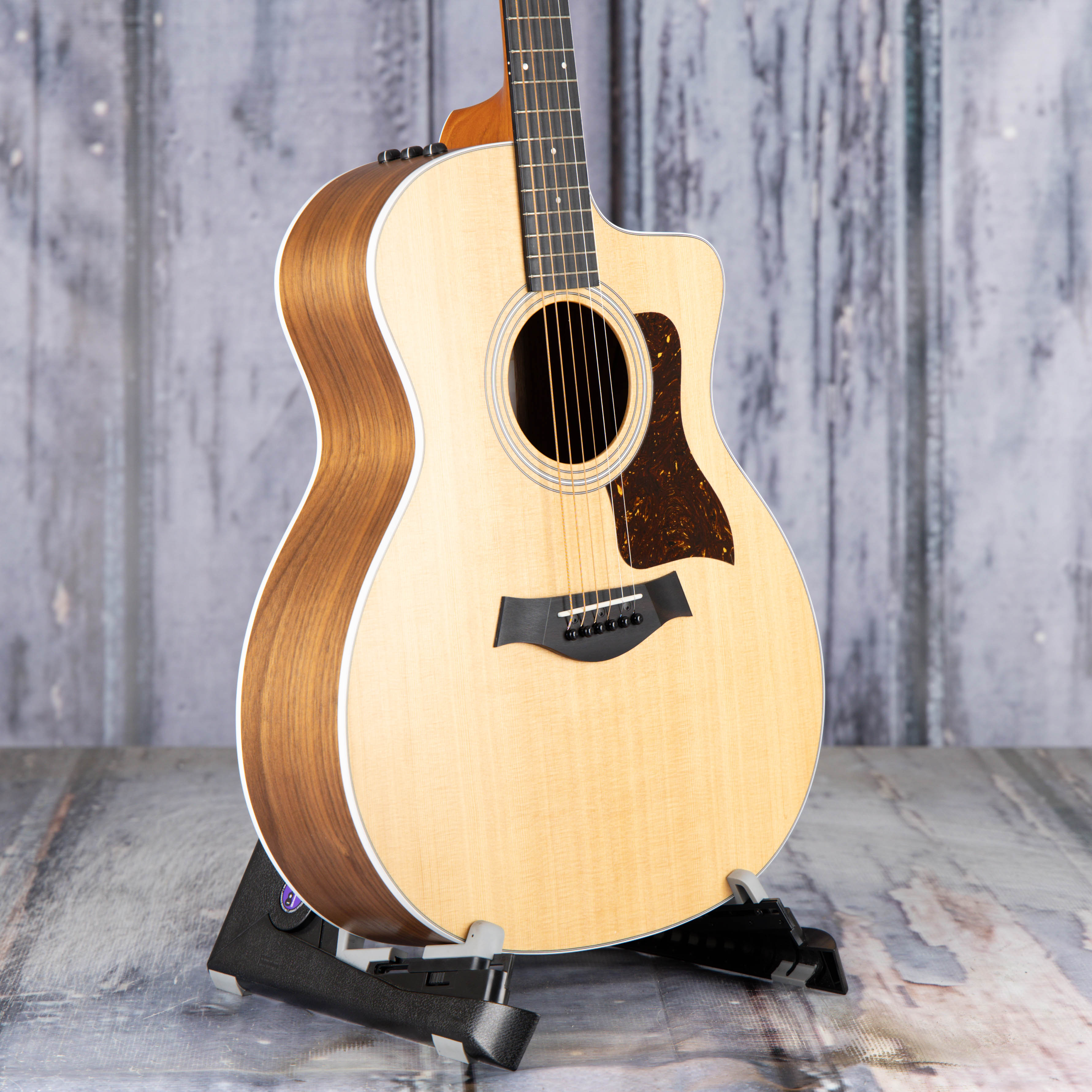 Used Taylor 214ce Acoustic/Electric Guitar, 2022, Natural, angle