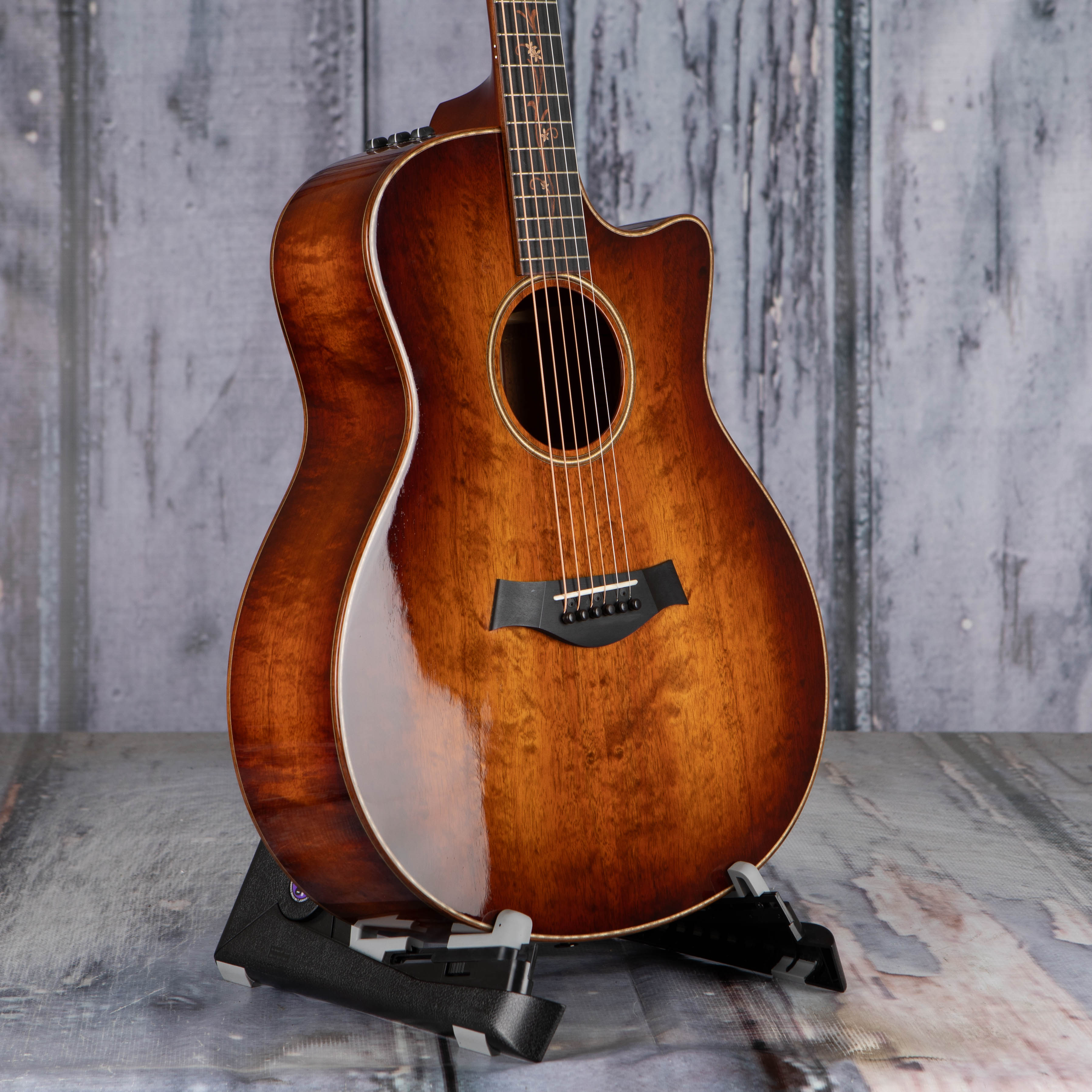 Used Taylor K26ce Acoustic/Electric Guitar, Shaded Edgeburst, angle
