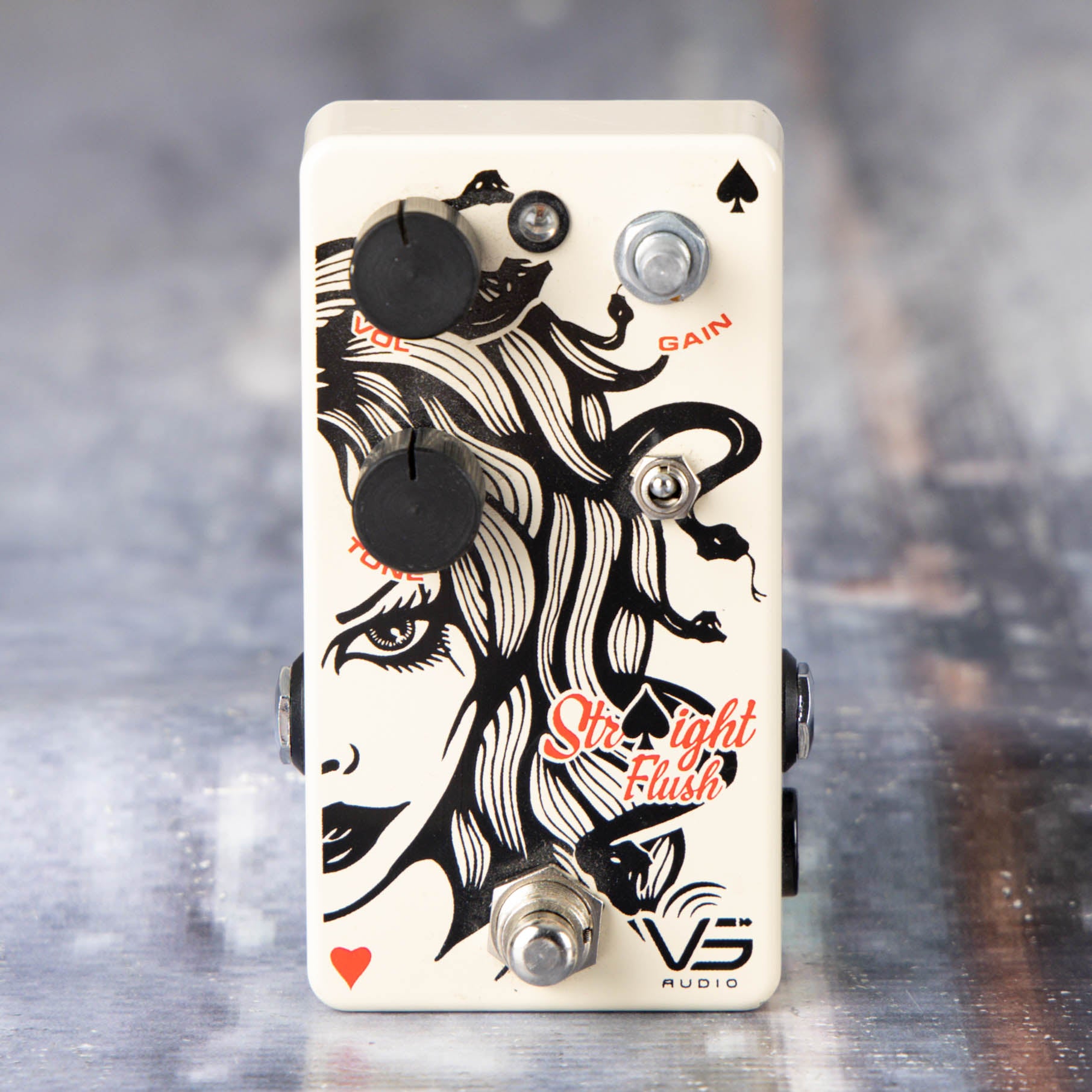 Used VS Audio Straight Flush Overdrive Effects Pedal, front