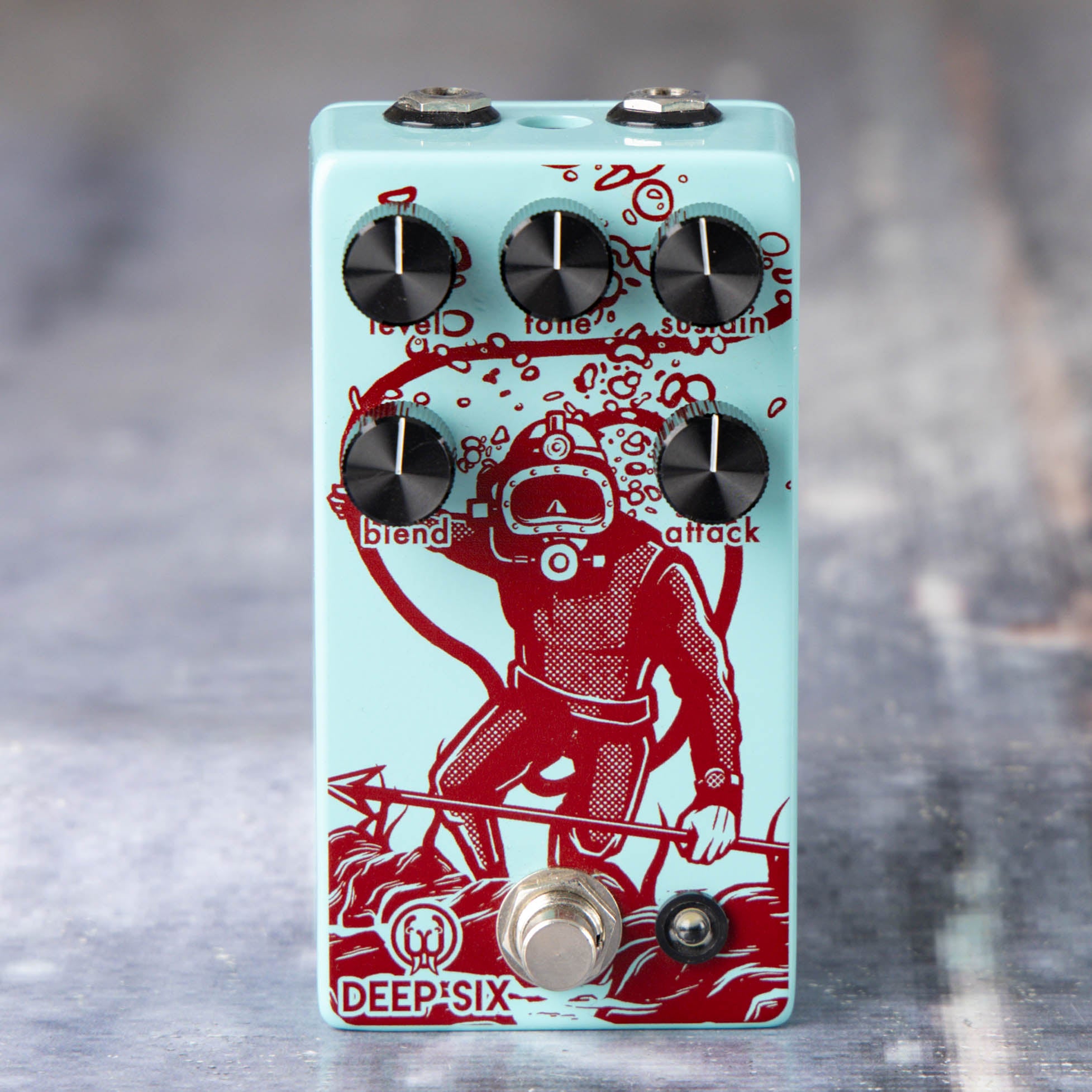 Used Walrus Deep Six Compressor V3 Effects Pedal, front