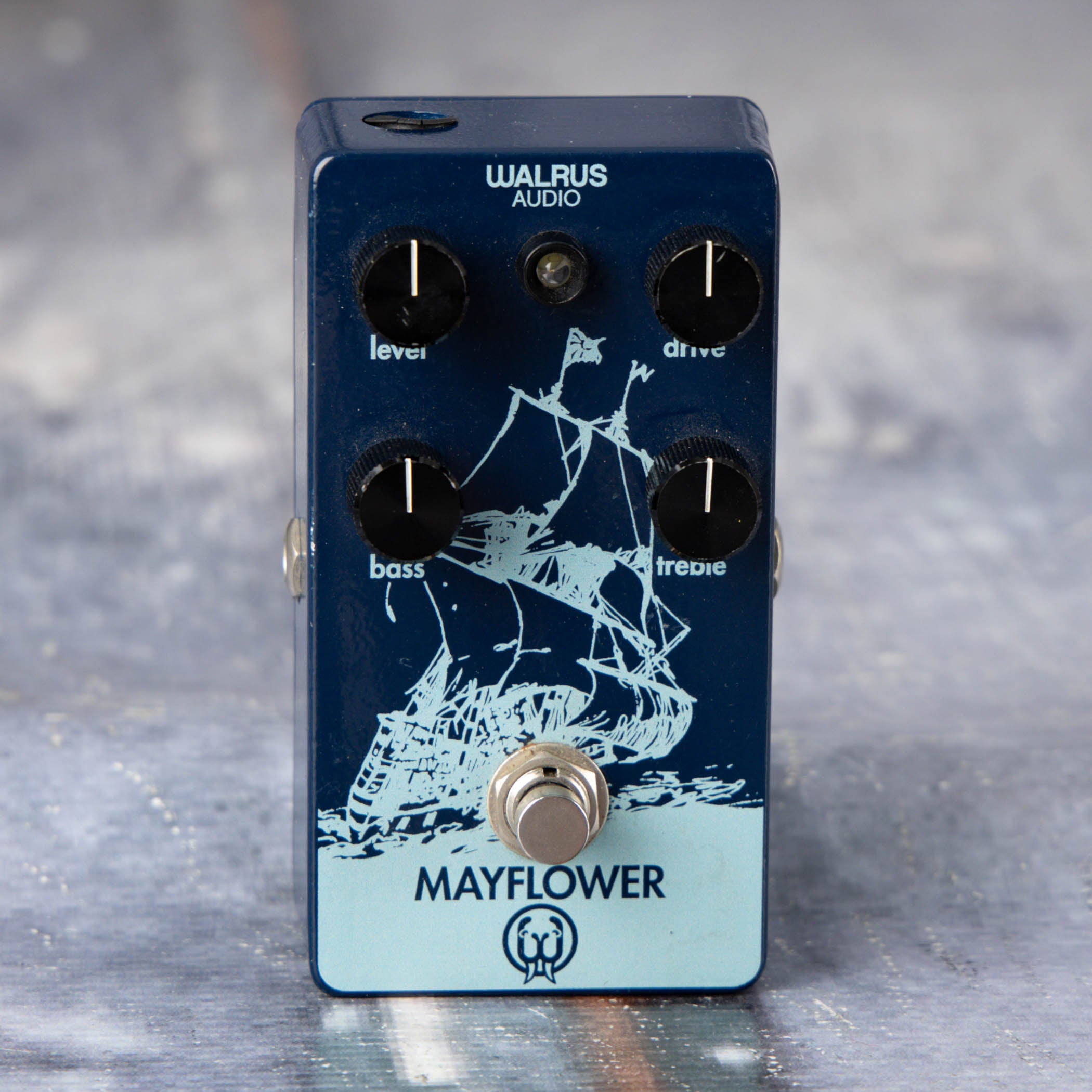 Used Walrus Mayflower Overdrive Effects Pedal, front