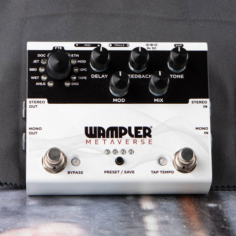 Used Wampler Metaverse Multi-Algorithm Delay Effects Pedal, front