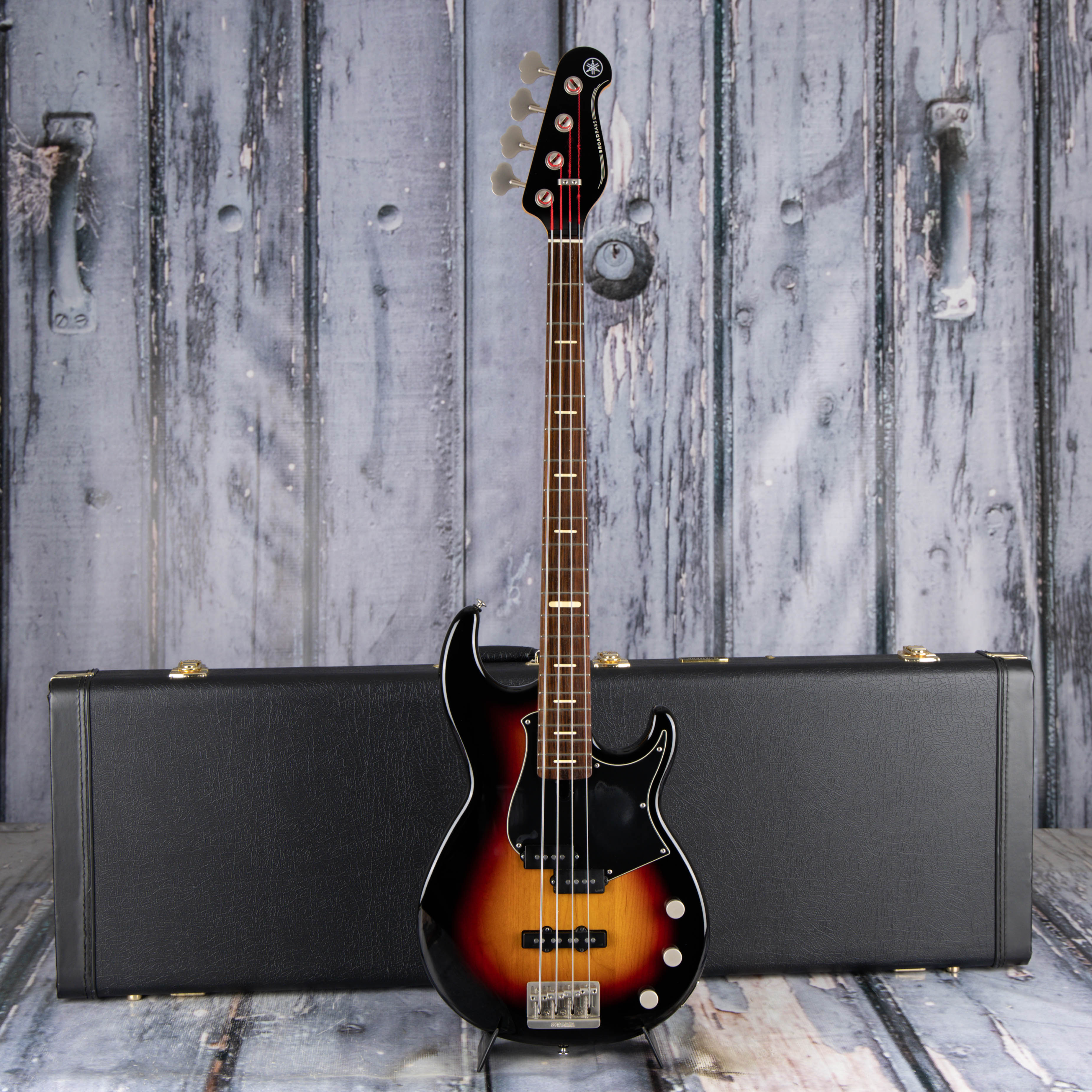 Used Yamaha BBP34 Electric Bass Guitar, Vintage Sunburst, case