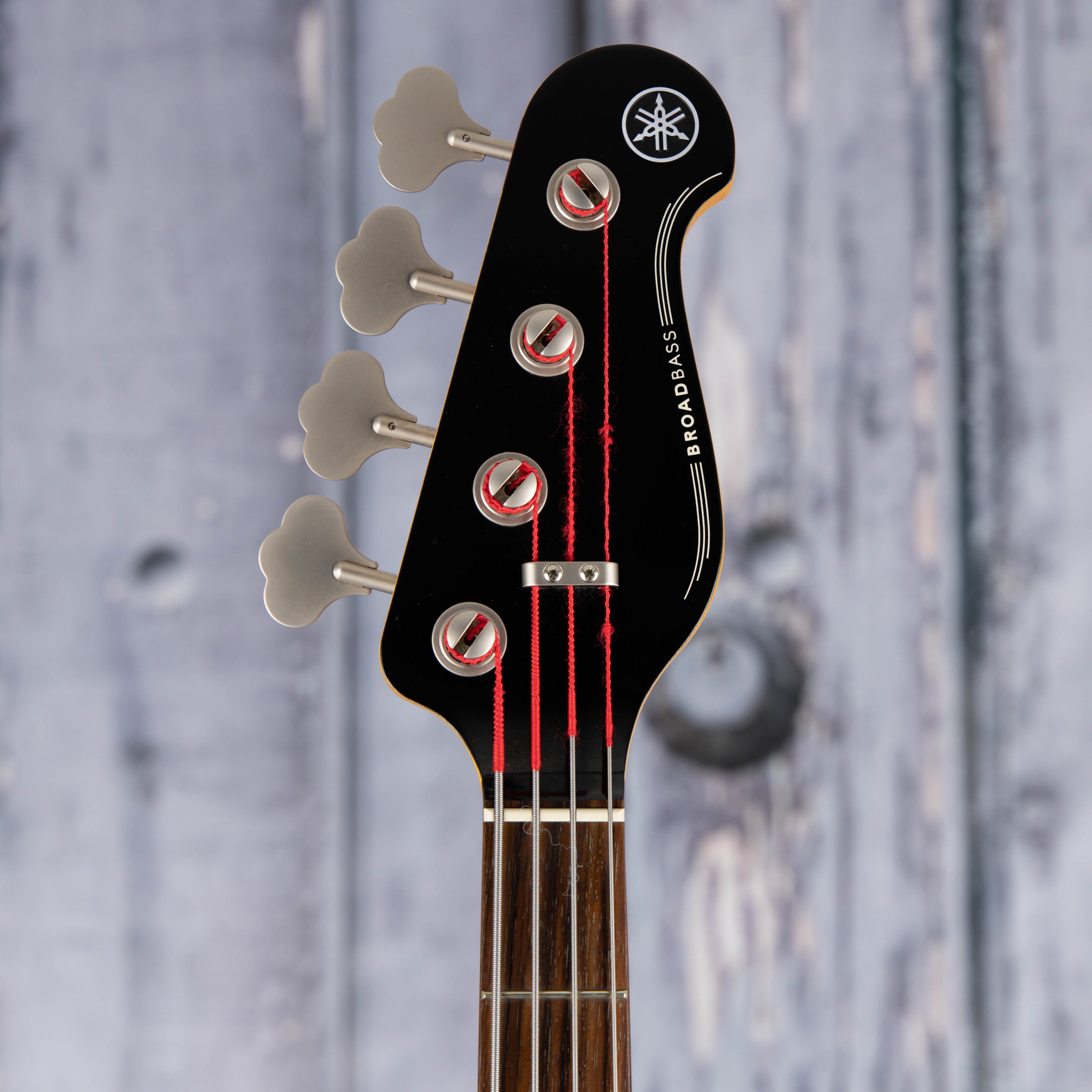 Used Yamaha BBP34 Electric Bass Guitar, Vintage Sunburst, front headstock