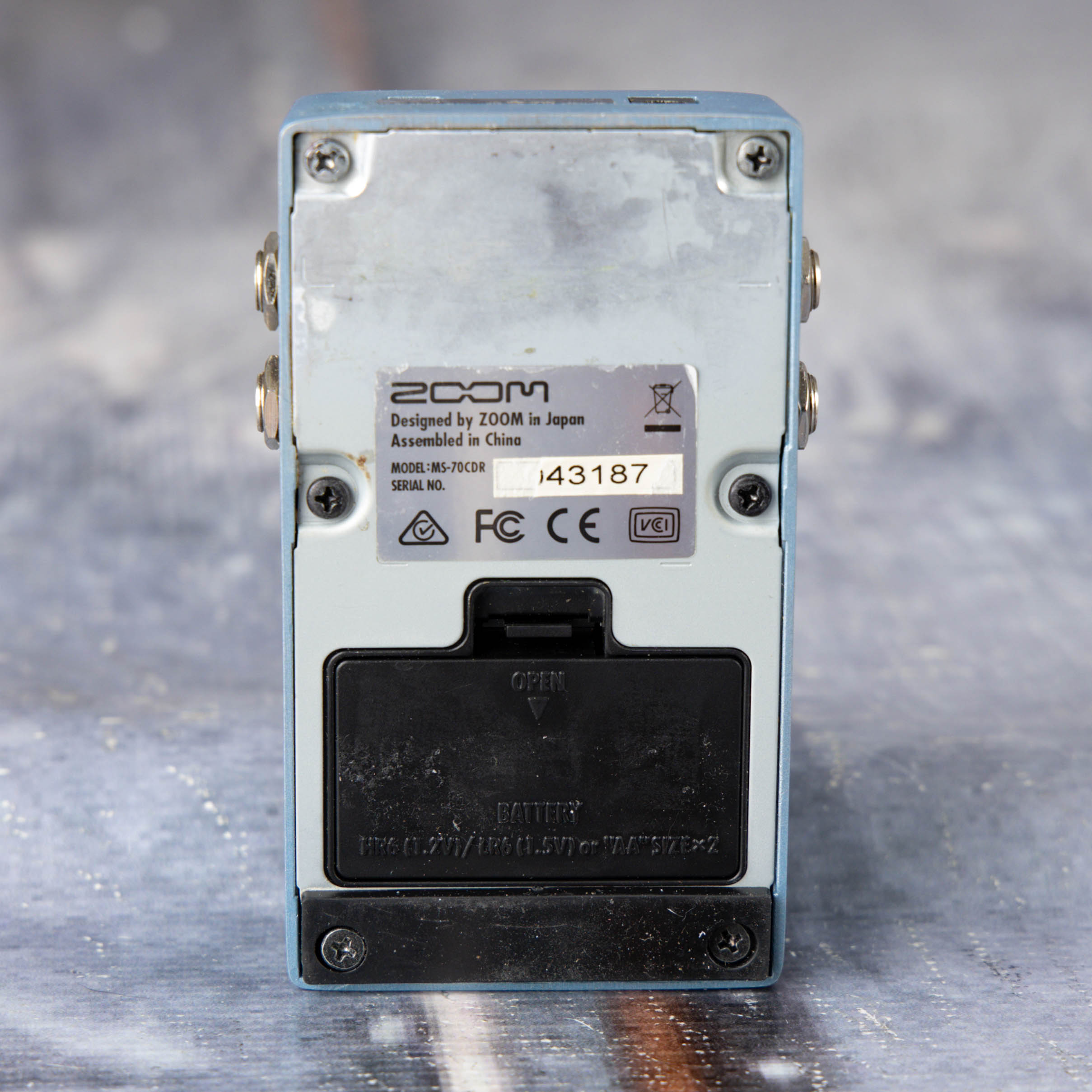 Used Zoom MS-70CDR MultiStomp Effects Pedal, back