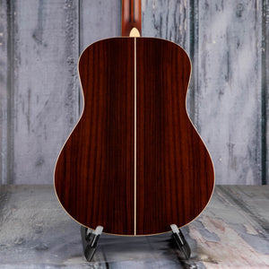 Yamaha LL-TA TransAcoustic Dreadnought Acoustic/Electric Guitar, Brown Sunburst, back closeup