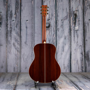 Yamaha LL-TA TransAcoustic Dreadnought Acoustic/Electric Guitar, Brown Sunburst, back