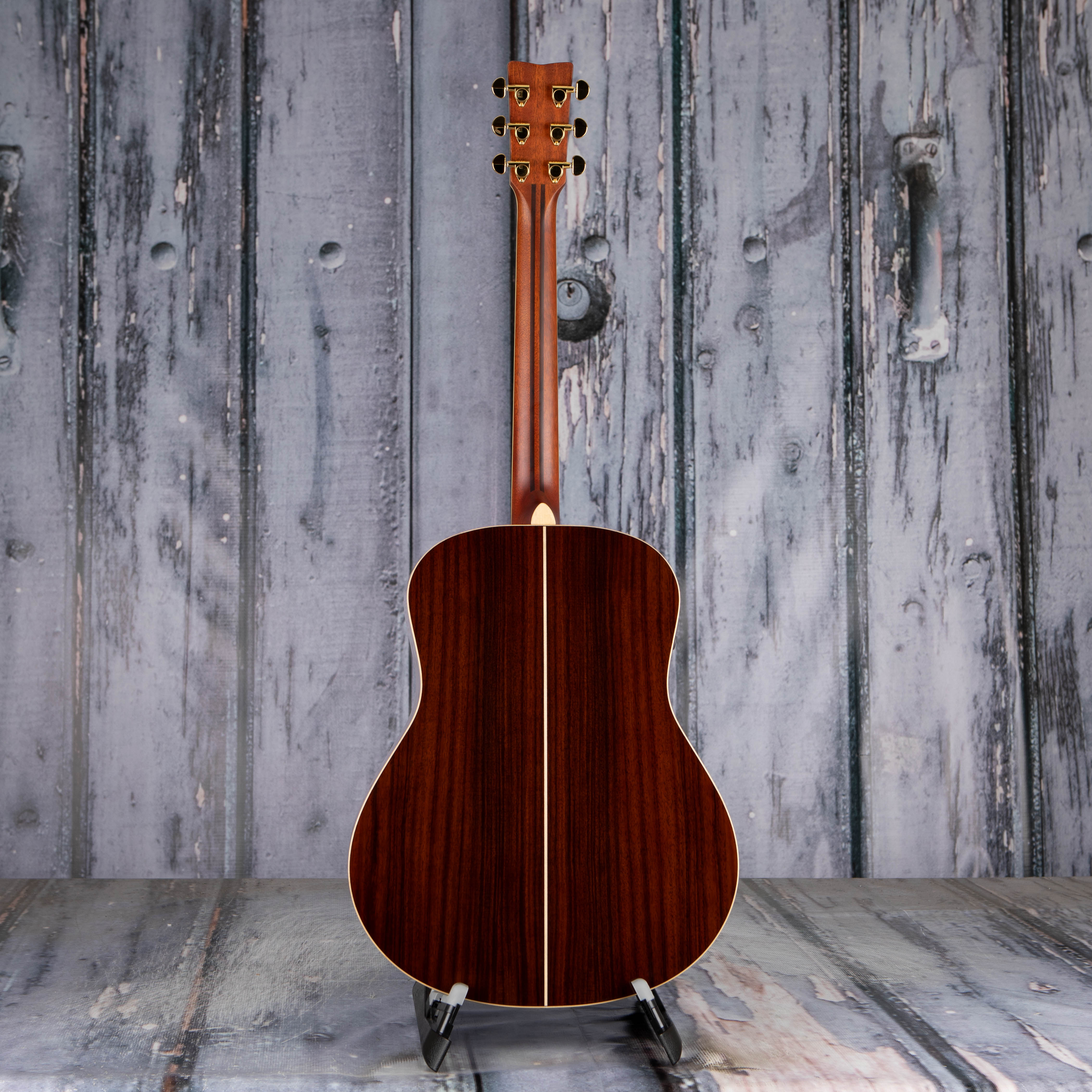 Yamaha LL-TA TransAcoustic Dreadnought Acoustic/Electric Guitar, Brown Sunburst, back