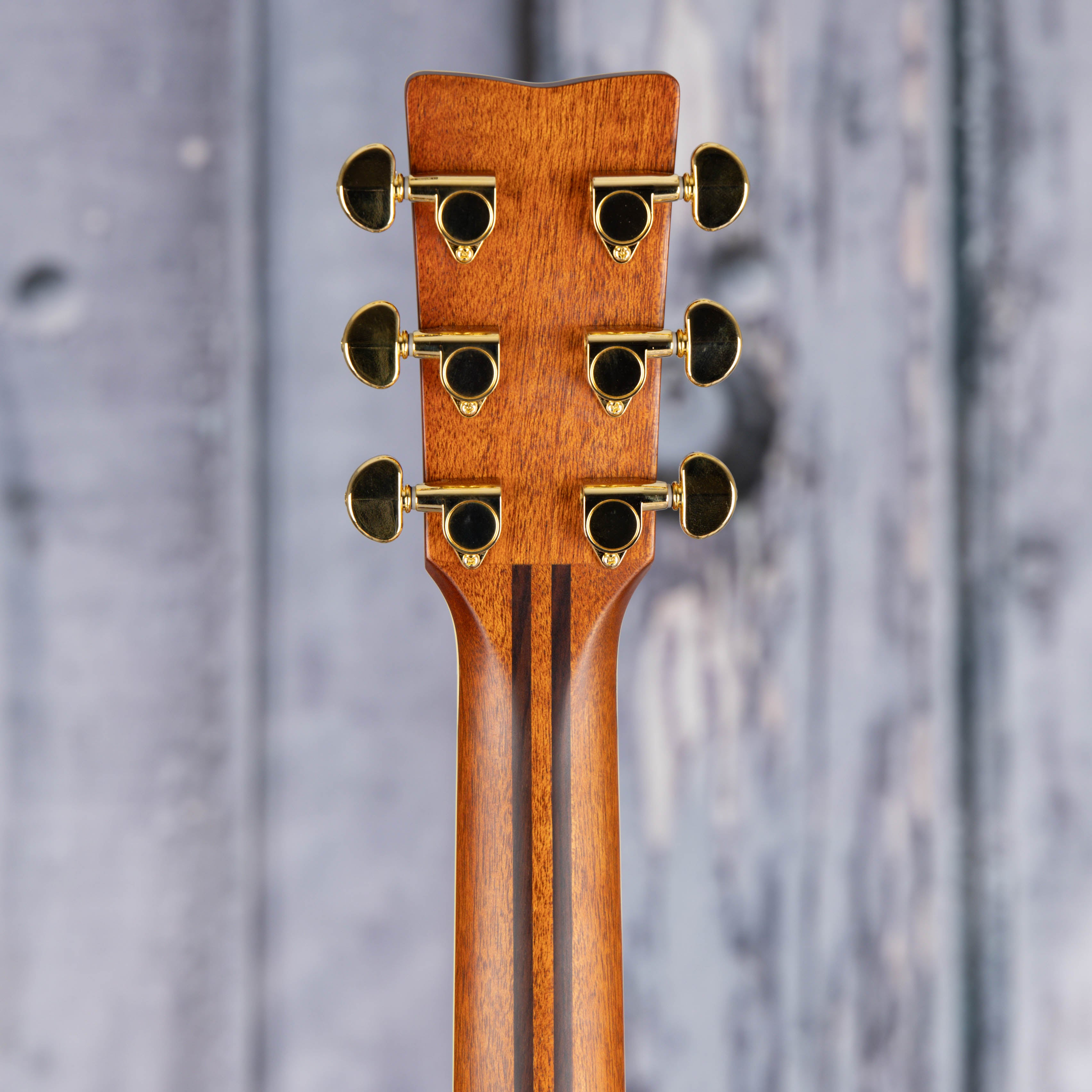 Yamaha LS-TA TransAcoustic Acoustic/Electric Guitar, Vintage Tint, back headstock
