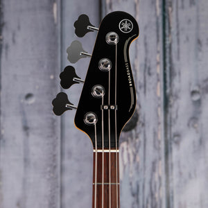Yamaha Premium BBP34 Electric Bass Guitar, Midnight Blue, front headstock