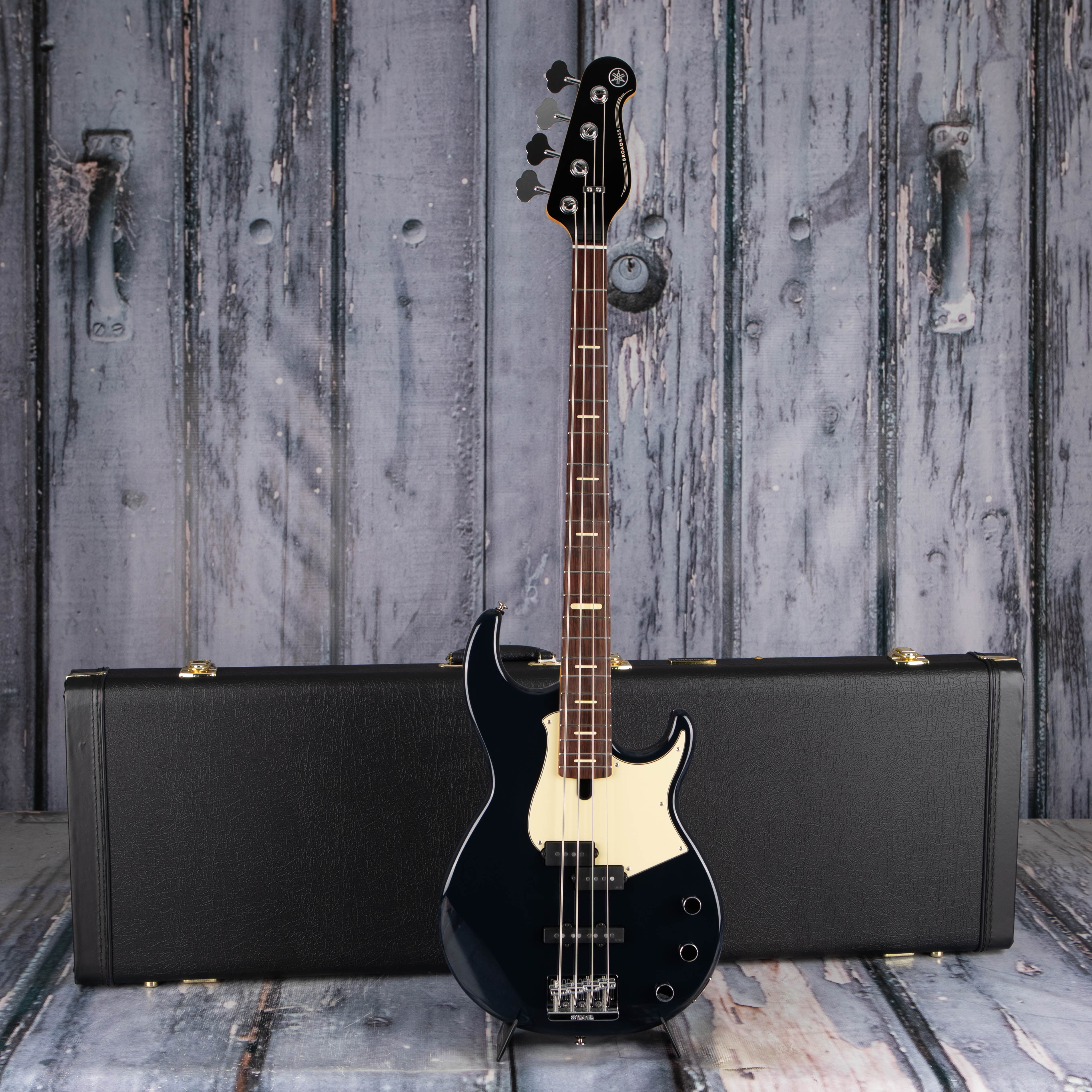 Yamaha Premium BBP34 Electric Bass Guitar, Midnight Blue, case