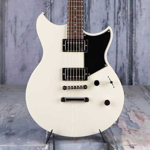 Yamaha Revstar Element RSE20 Electric Guitar, Vintage White, front closeup