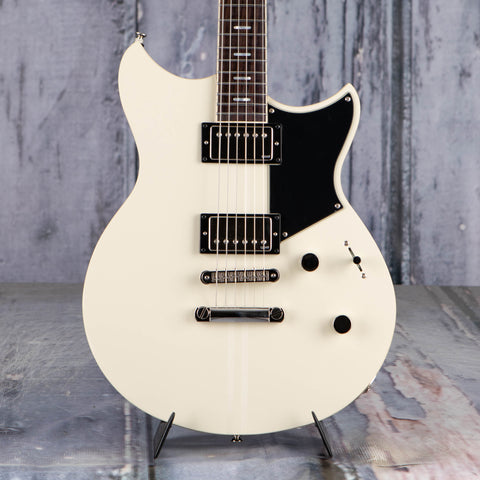 Yamaha Revstar Standard RSS20 Electric Guitar, Vintage White, front closeup