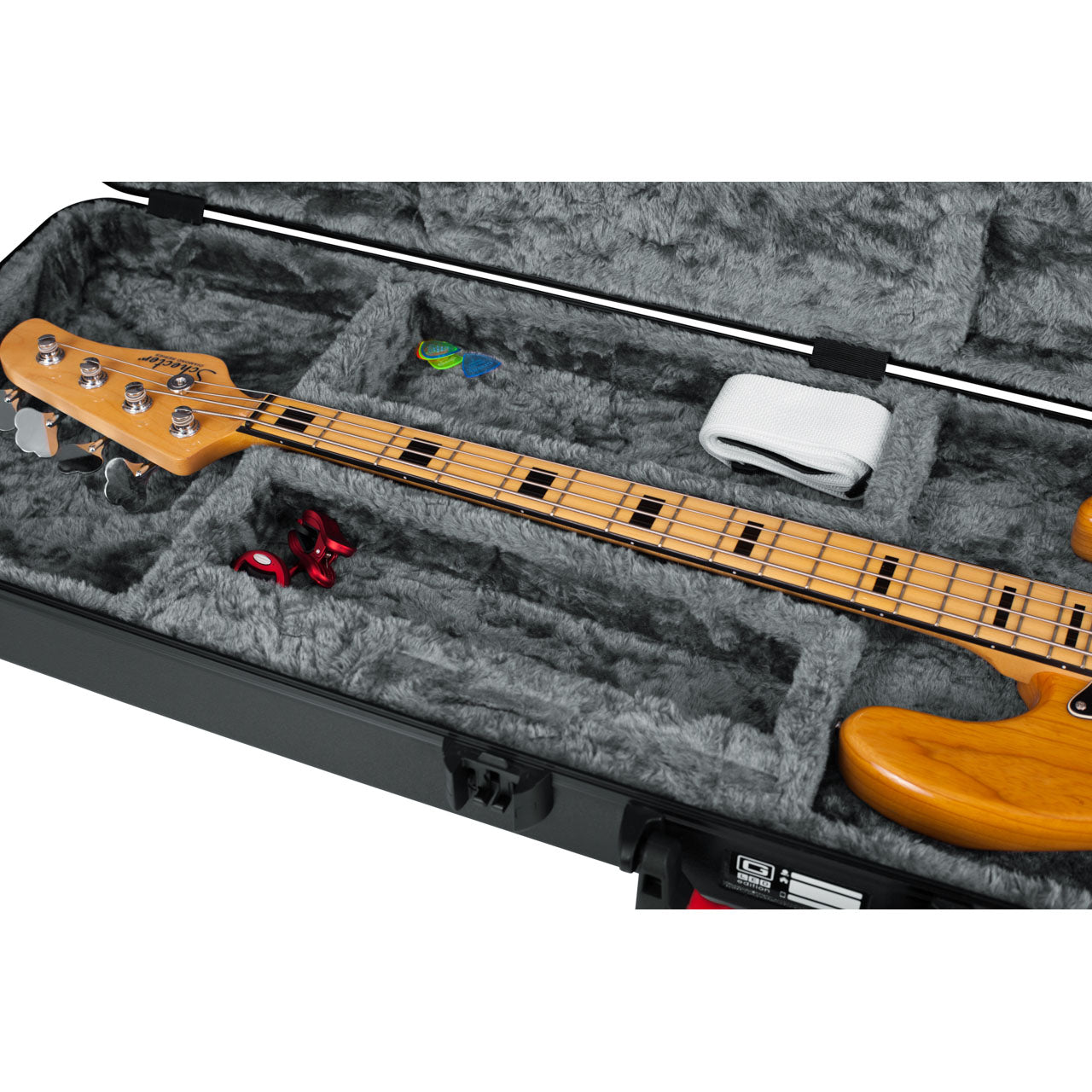 Gator GTSA-GTRBASS-LED TSA ATA Molded Bass Guitar Case with LED Light