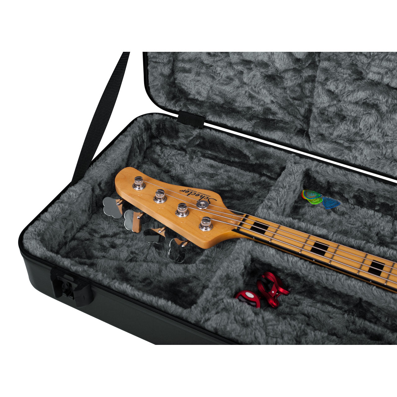 Gator GTSA-GTRBASS-LED TSA ATA Molded Bass Guitar Case with LED Light