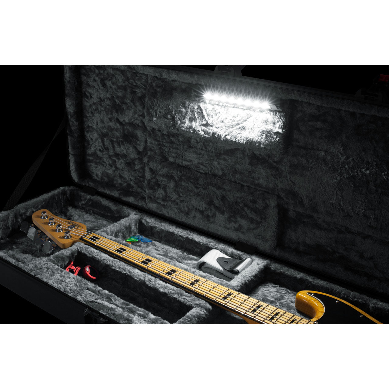 Gator GTSA-GTRBASS-LED TSA ATA Molded Bass Guitar Case with LED Light