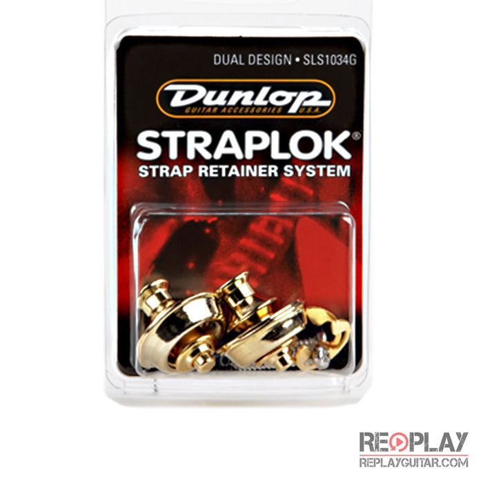Dunlop Gold Straplok Dual Design Retainer System