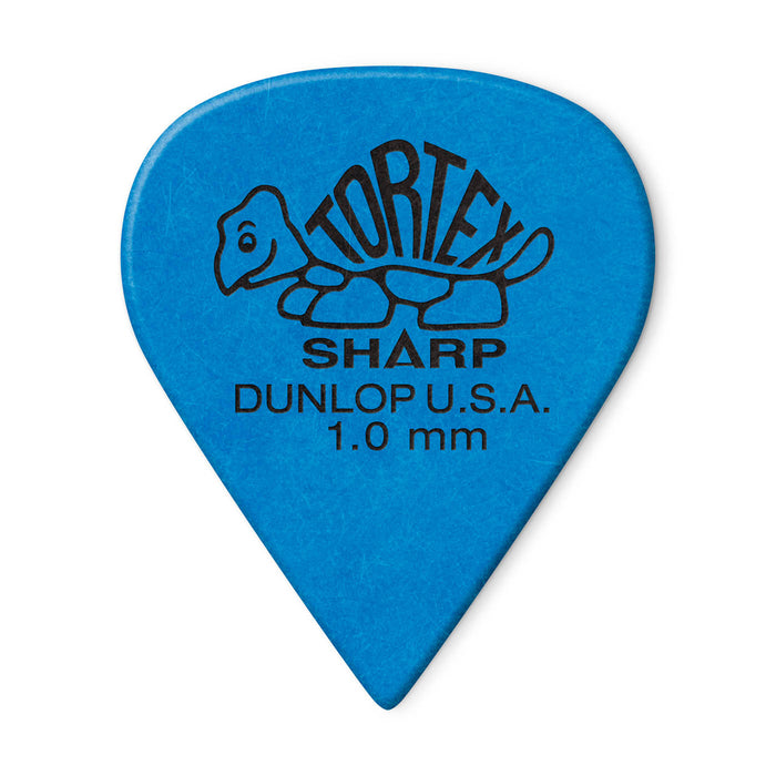 Dunlop Tortex Sharp 1mm Pick, 12-Pack