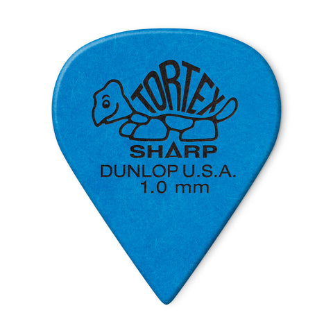 Dunlop Tortex Sharp 1mm Guitar Pick, 12-Pack