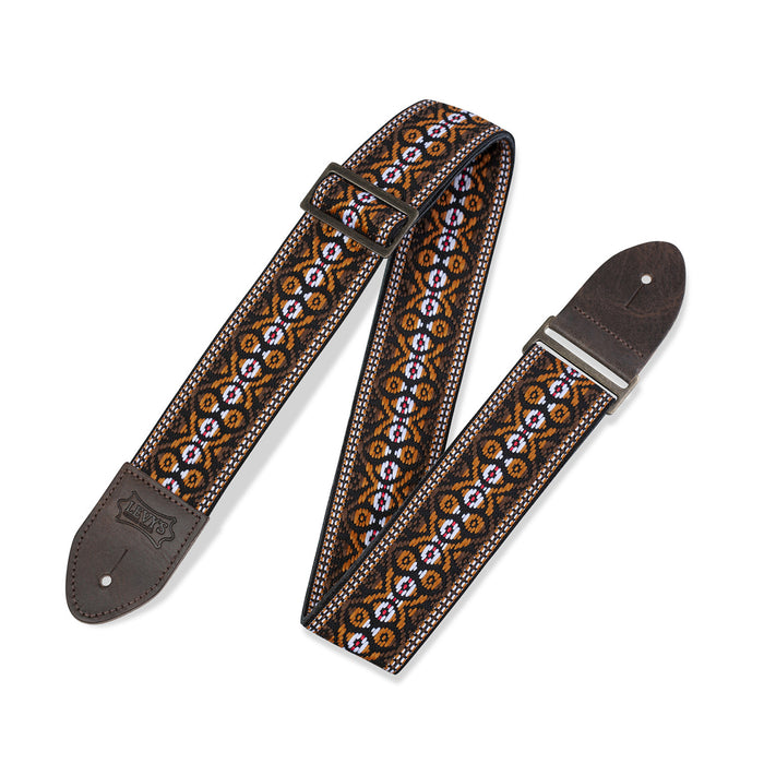 Levy's M8HTV-20 Print Series Strap, Orange & Brown Motif