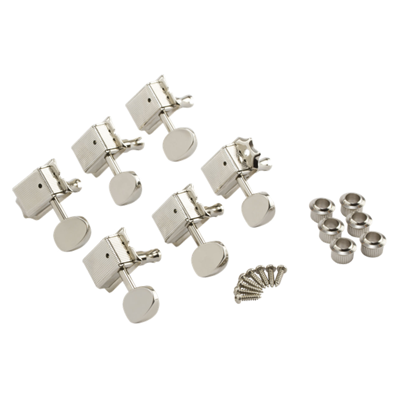 Fender Six Vintage Style Guitar Tuning Machines, Nickel