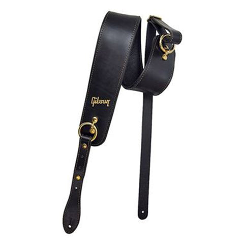 Gibson The Vintage Saddle Guitar Strap, Black