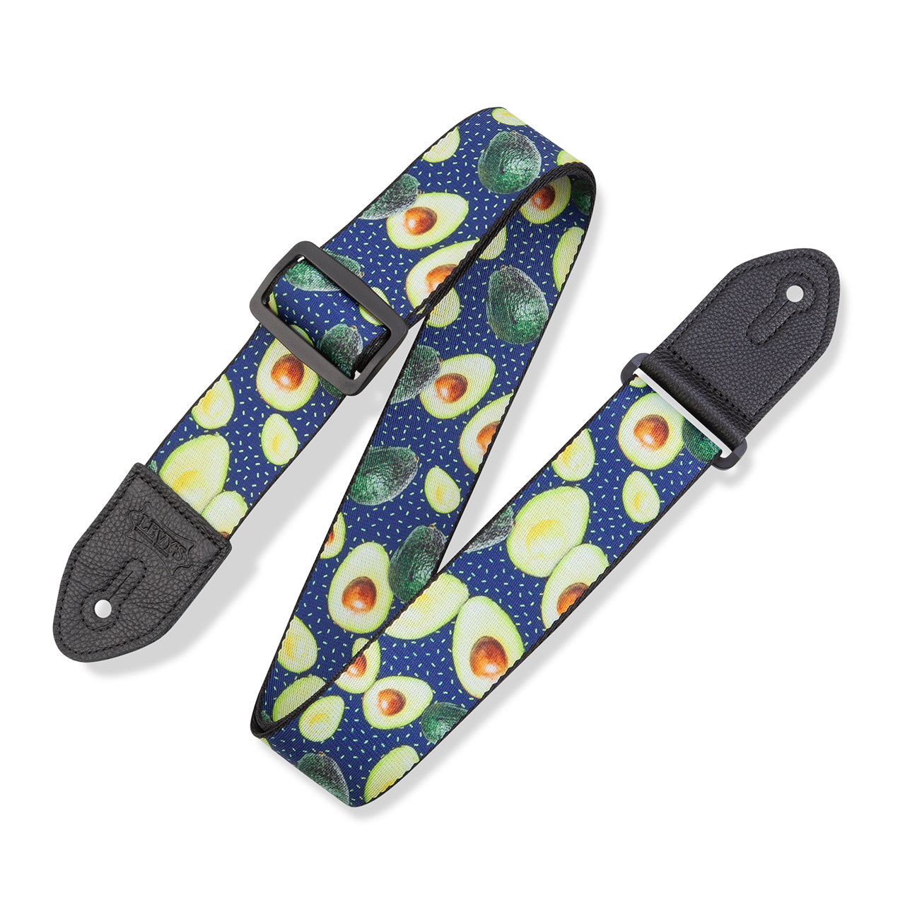 Levy's MP2FS-004 Fruit Salad Avocado Guitar Strap, Blue