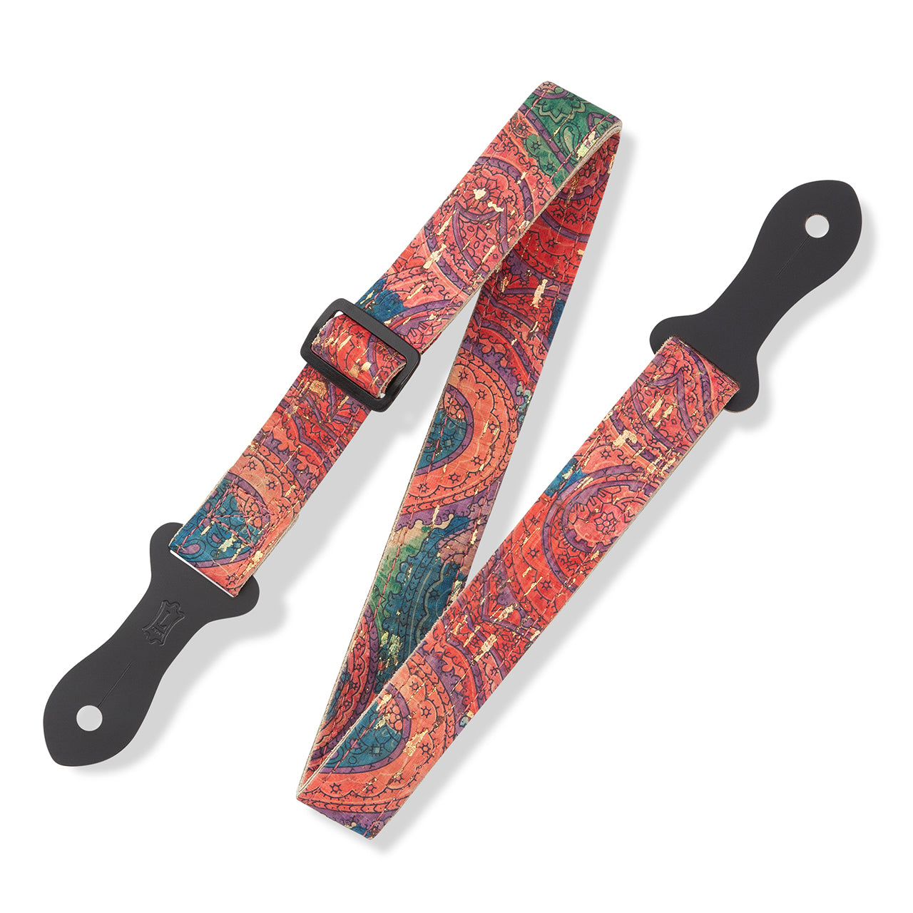 Levy's MX23ALL-004 Paisley Mandolin/Ukulele Youth Guitar Strap, Red